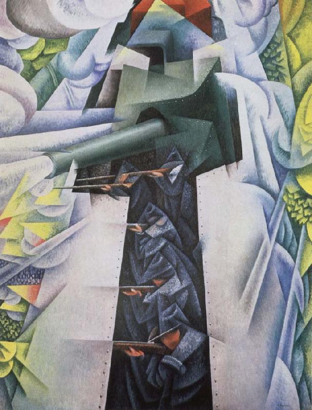 gino severini Armored train china oil painting image